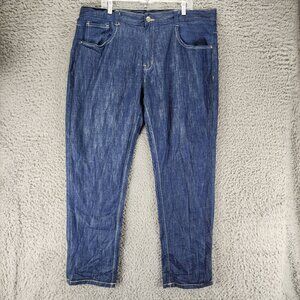 Refuse Jeans Mens 40x32 Blue Cotton Denim High Rise Straight Leg